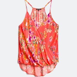 Pink Clover floral summer tank top. Originally purchased through Stitch Fix.